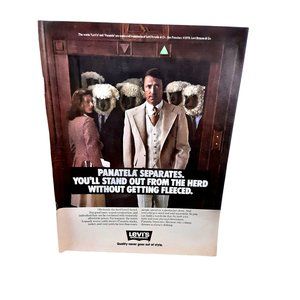 1978 Levi's Sportswear Men's Original Print Ad Vintage